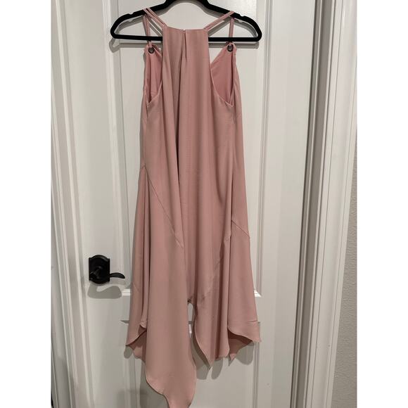 MSRP $65 NWT Adelyn Rae Pink Hankerchief Midi Dress Size M | SAME DAY SHIP - Picture 3 of 5